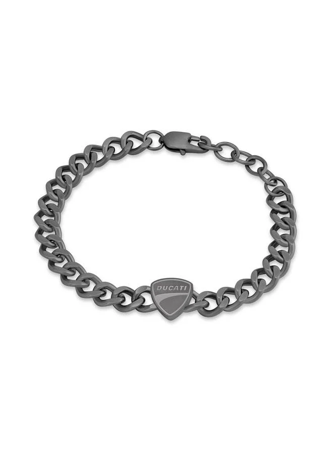 دوكاتي سوار سلسلة ستانلس ستيل رجالي لون رمادي معدني