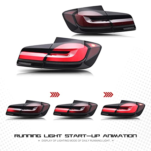 inginuity time إضاءة خلفية LED G38 للسيارات بي إم دبليو سلسلة 5 F10 F18 M5 2011-2017 مع رسوم متحركة عند التشغيل وترقية مؤشر تسلسلي مظهر G38 - Image 4