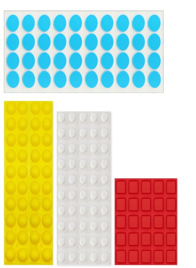 BLEWAY Bump Dots for Visually Impaired 155 Pcs Combo Pack(Yellow,Blue,White,Red) - Low Vision Aids Braille Stickers Raised Tactile Dots for Elderly, Blind - Image 1