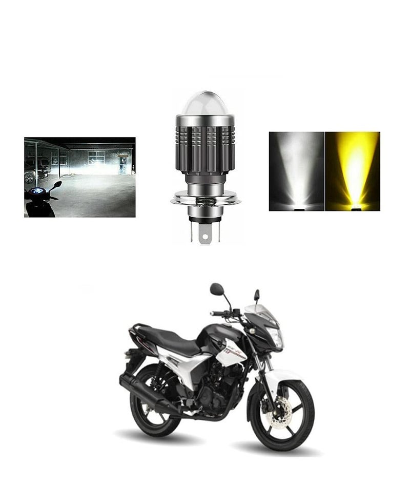 PRIKNIK Led Headlight Bulb with Lens 28W Two Color White/Yellow Light H4 Lamp Compatible With Y-amaha SZ-R - Image 5