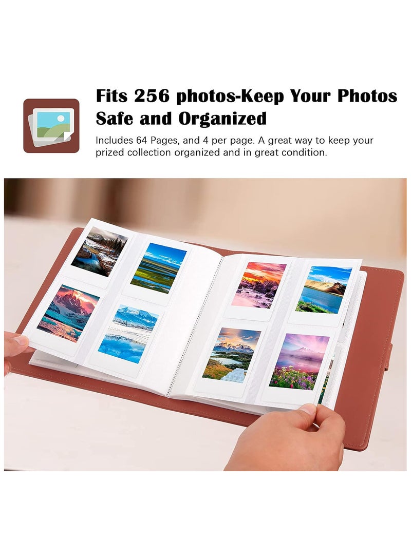 INSIJAM 256 Photos Album for Fujifilm Instax Mini Camera Polaroid 2x3" Zink Pictures Photo Album Book for Instax Mini 11 12 9 90 70 40 8 Instant Camera and Film  - Image 4