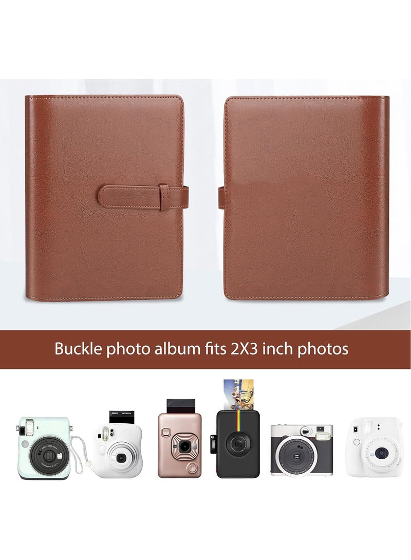 INSIJAM 256 Photos Album for Fujifilm Instax Mini Camera Polaroid 2x3" Zink Pictures Photo Album Book for Instax Mini 11 12 9 90 70 40 8 Instant Camera and Film  - Image 2