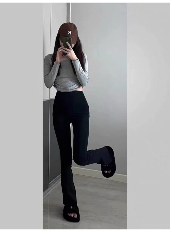 Lulu Original Label Groove Flared Pants Lifting Yoga Pilates Slimming Naked Feel Workout Fitness Wide Leg Pants - Image 4