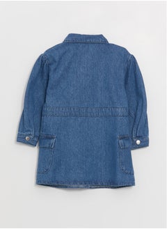 LC WAIKIKI Shirt Collar Baby Girl Jean Dress  - Image 3