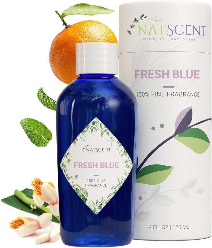 FRESH BLUE ESSENTIAL OILS FOR DIFFUSERS FOR HOME, NATURE-DERIVED FRESH LINEN ESSENTIAL OIL, LONG-LASTING & FAMILY-FRIENDLY DIFFUSER OILS SCENTS, IFRA CERTIFIED, COLD AIR & ULTRASONIC - 4 OZ