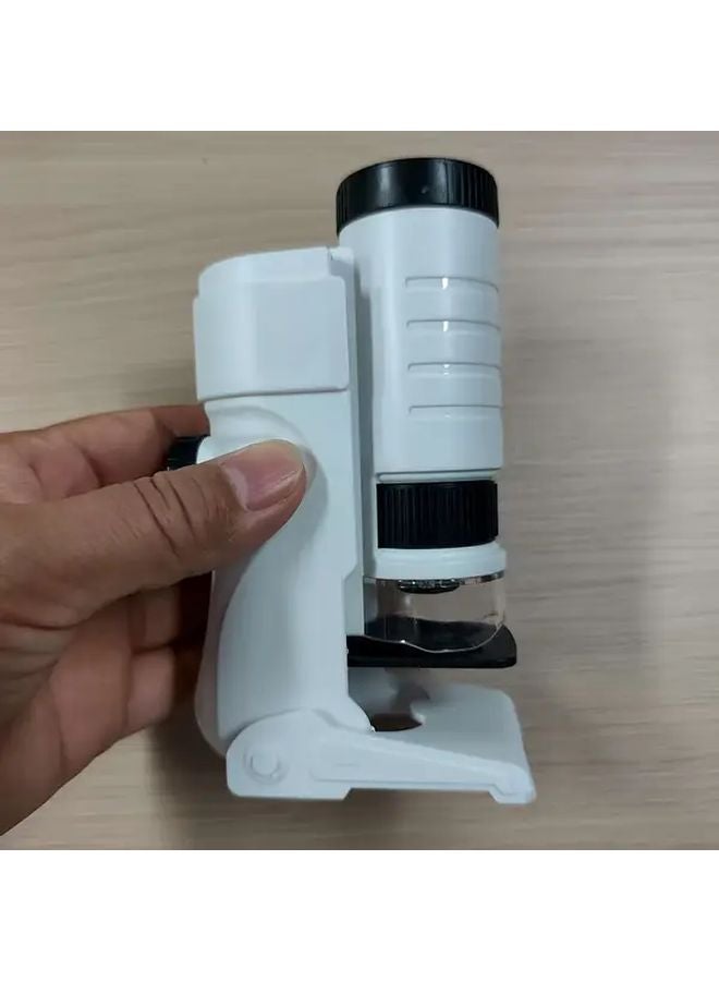مجهر محمول عدسات عالية الدقة ثلاثة في واحد هدية تعليمية علمية للطلاب - Image 4