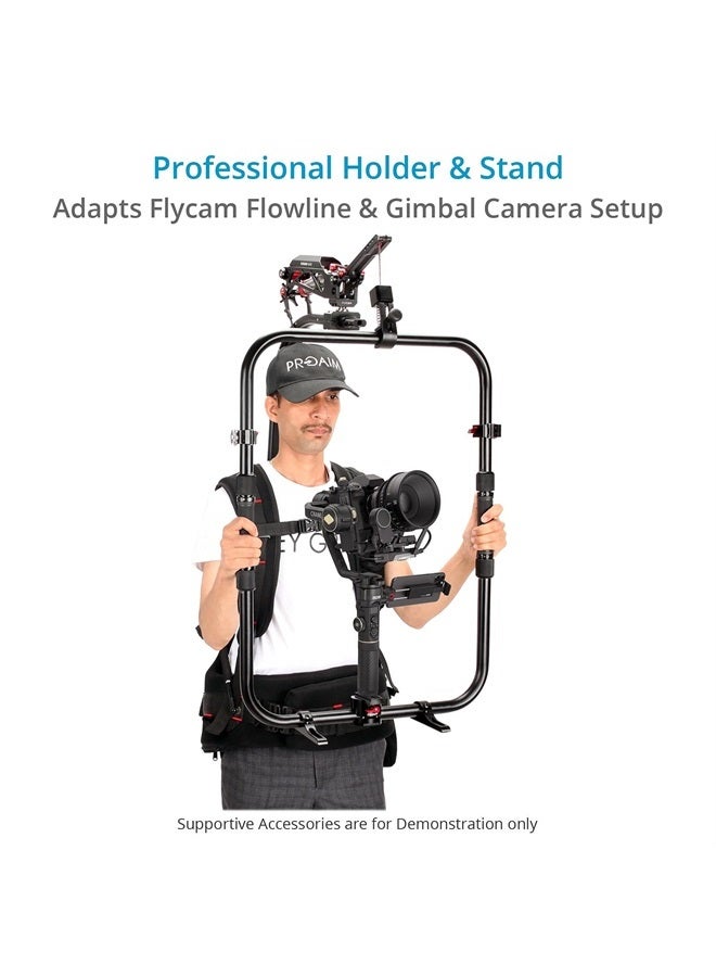 PROAIM Handheld Star Ring (w Feet) for Zhiyun Crane 2,3S & 3S PRO/DJI Ronin S, RS2, RS3, RS3 Pro, 4D/Moza Air Gimbal. for Stabilizers & Flowline Rigs. W/Rosette Clamp, QR Mounting Plate, Bag P-STRG-01 - Image 2