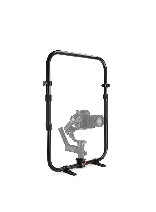 PROAIM Handheld Star Ring (w Feet) for Zhiyun Crane 2,3S & 3S PRO/DJI Ronin S, RS2, RS3, RS3 Pro, 4D/Moza Air Gimbal. for Stabilizers & Flowline Rigs. W/Rosette Clamp, QR Mounting Plate, Bag P-STRG-01 - Image 1