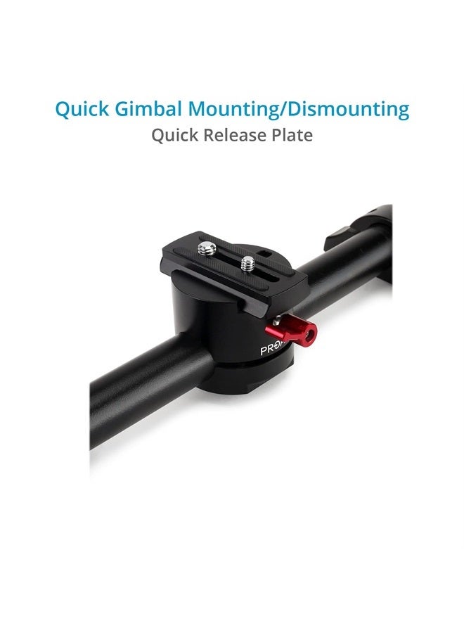 PROAIM Handheld Star Ring (w Feet) for Zhiyun Crane 2,3S & 3S PRO/DJI Ronin S, RS2, RS3, RS3 Pro, 4D/Moza Air Gimbal. for Stabilizers & Flowline Rigs. W/Rosette Clamp, QR Mounting Plate, Bag P-STRG-01 - Image 4