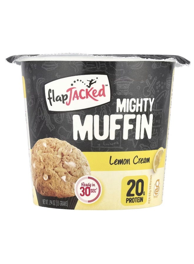 FlapJacked, Mighty Muffin, Lemon Cream, 1.94 oz (55 g)