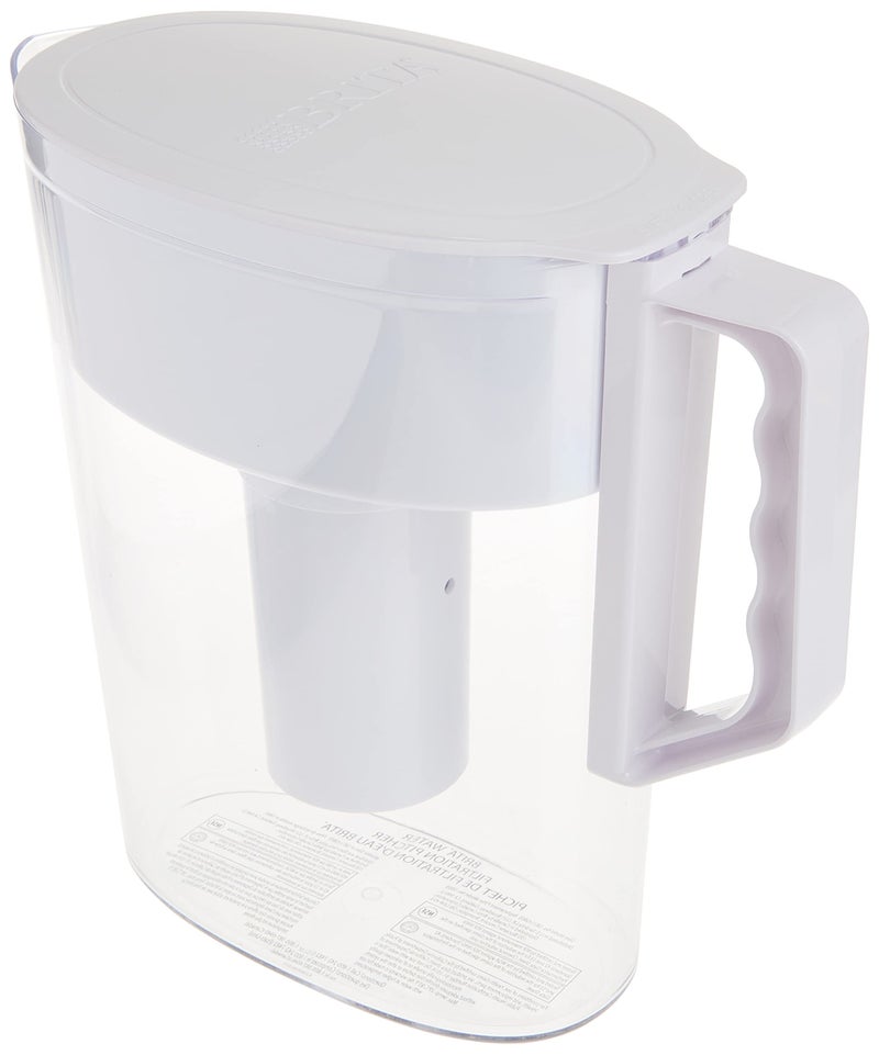 Brita Slim Water Pitcher with 1 Filter, White, 5 Cup - Image 3