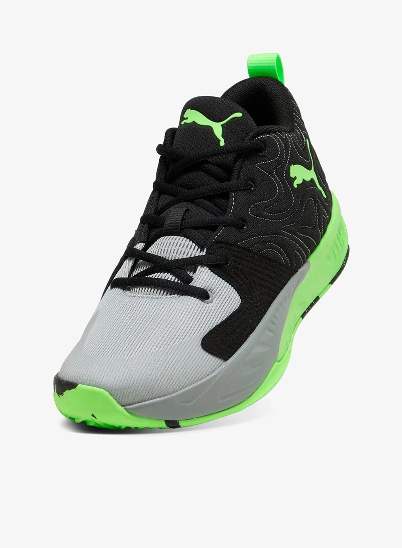 Puma PUMA Black-Green Glare-Cool Mid Gray Court Pro 3 for Men | Best Price UAE