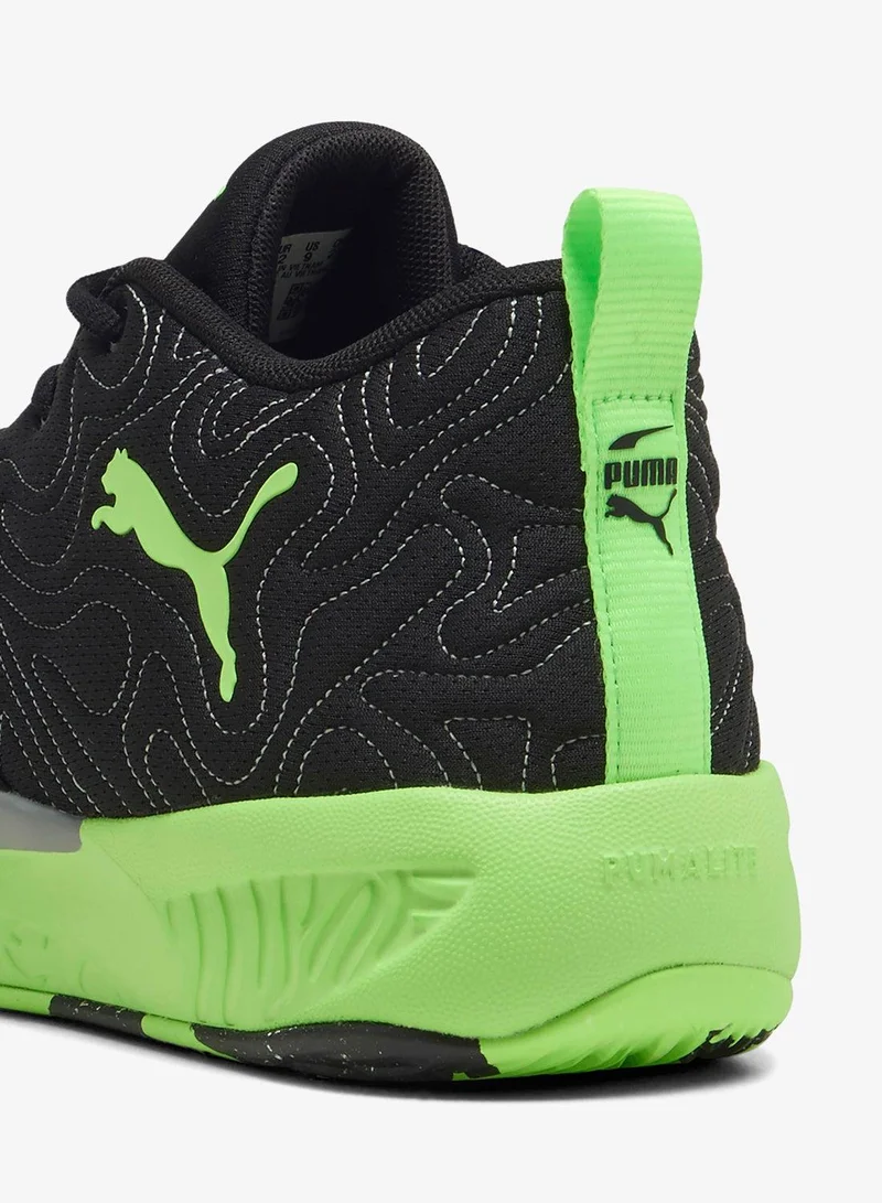 Puma PUMA Black-Green Glare-Cool Mid Gray Court Pro 3 for Men | Best Price UAE