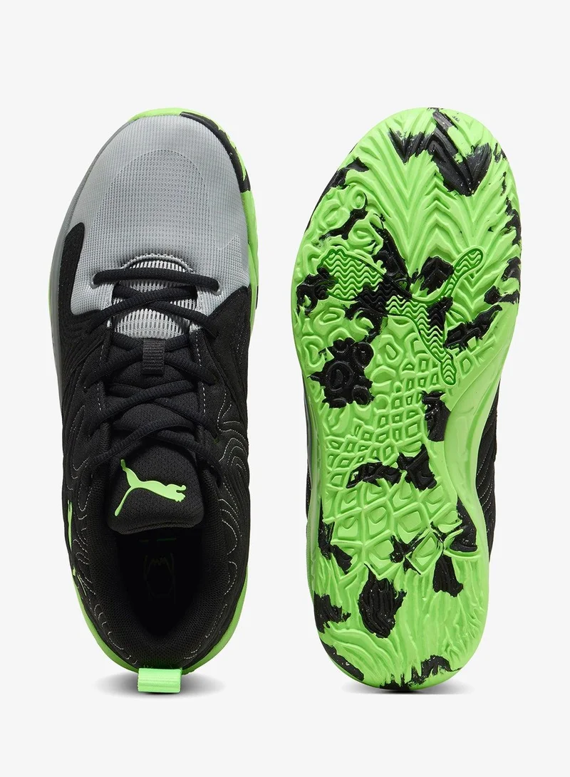Puma PUMA Black-Green Glare-Cool Mid Gray Court Pro 3 for Men | Best Price UAE