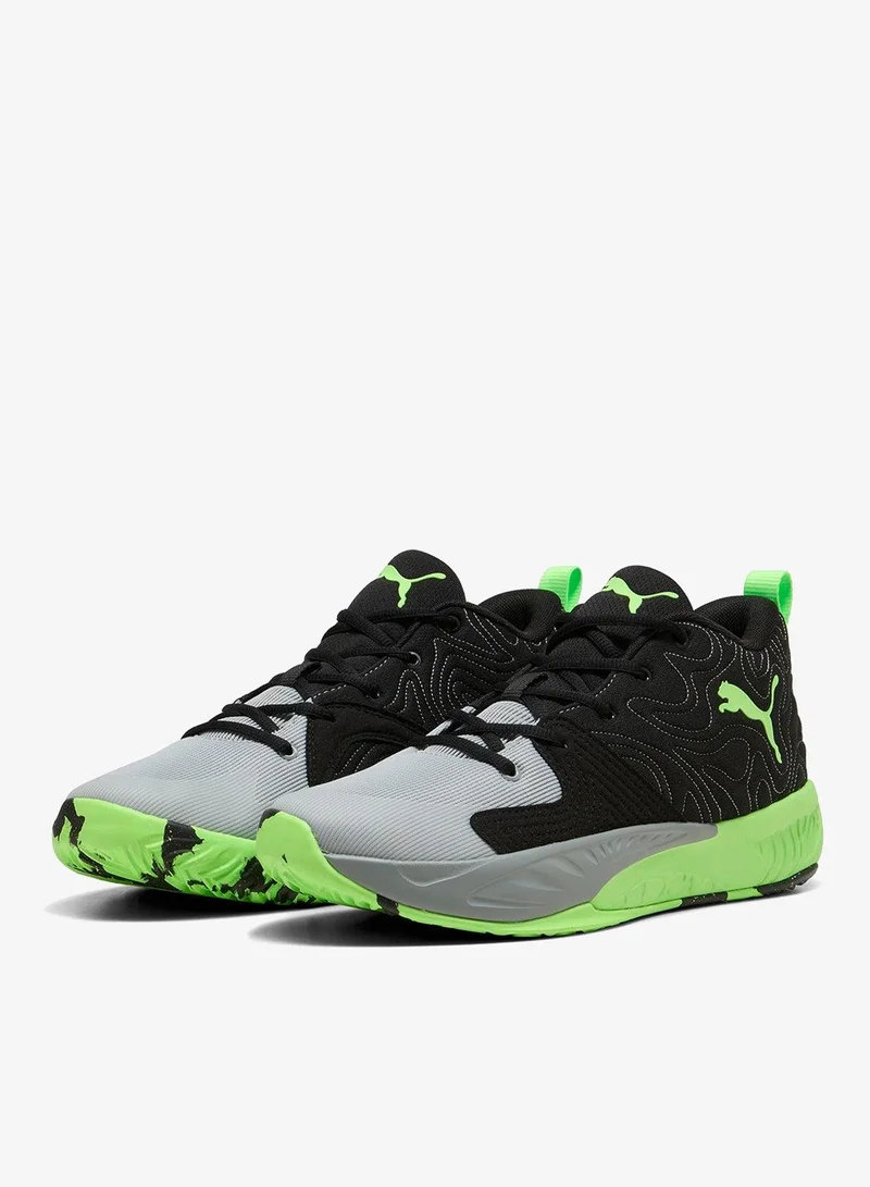 Puma PUMA Black-Green Glare-Cool Mid Gray Court Pro 3 for Men | Best Price UAE