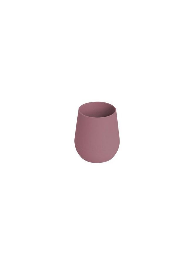 ezpz ezpz Tiny Cup - 100% Silicone Drinking Training Open Cup for Baby/Infants - Designed by a Pediatric Feeding Specialist - Soft Non-Slip Grip - Weighted Base & Tactile Bumps - 59 ml, 4 Months+(Mauve)  - Image 1