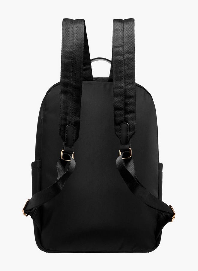 Flora Bella By Shoexpress Solid Backpack with Adjustable Straps and Zip Closure - 13x29x38 cm  - Image 5
