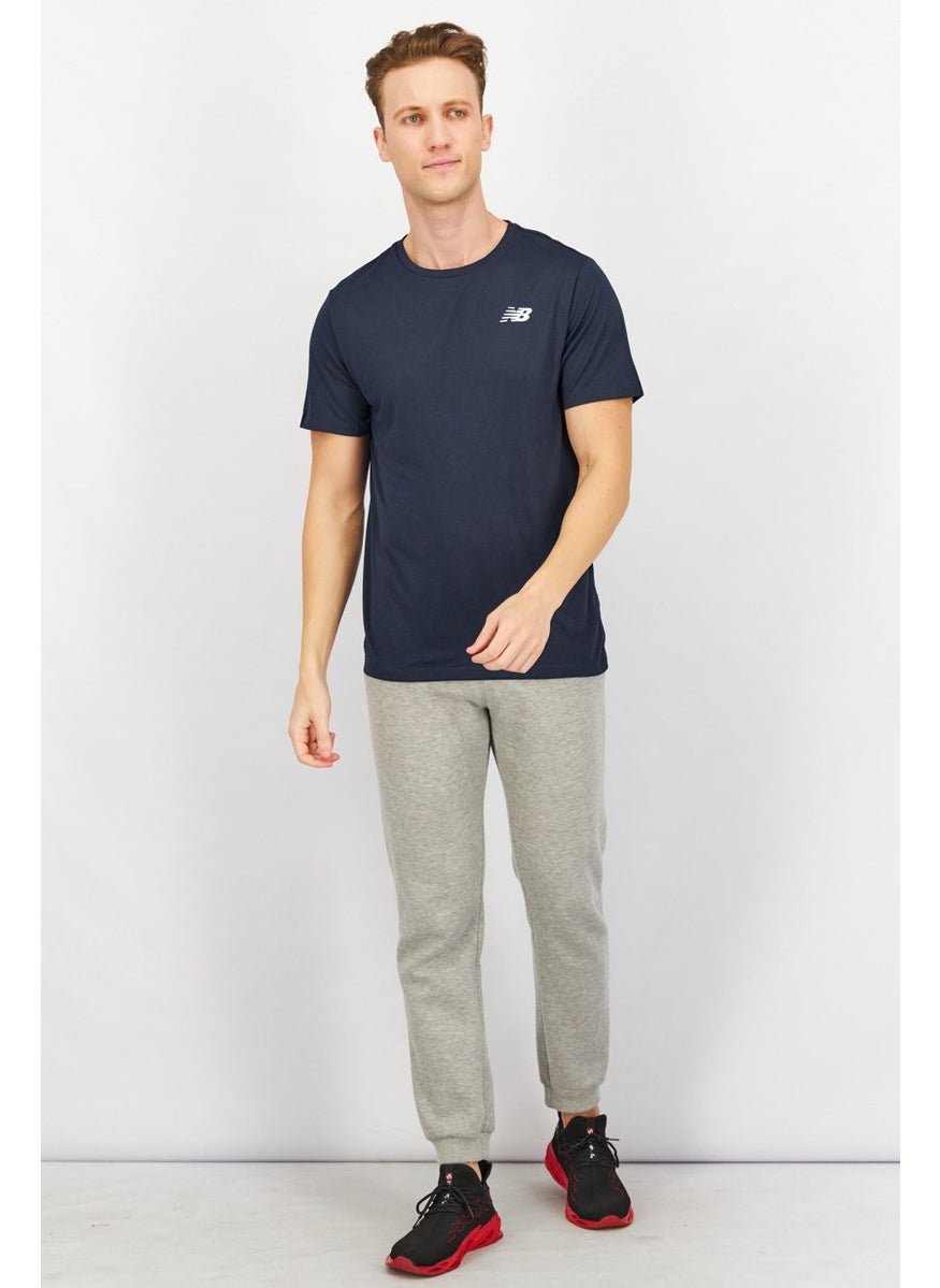 New Balance Men Athletic Fit Training T-shirt, Navy  - Image 2