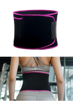 Generic Gym Waist Support Belt for Weightlifting & Cross Training - Back Protection for Squats, Running, Basketball & Cycling (Pink) - Adjustable & Breathable for Men & Women  - Image 1