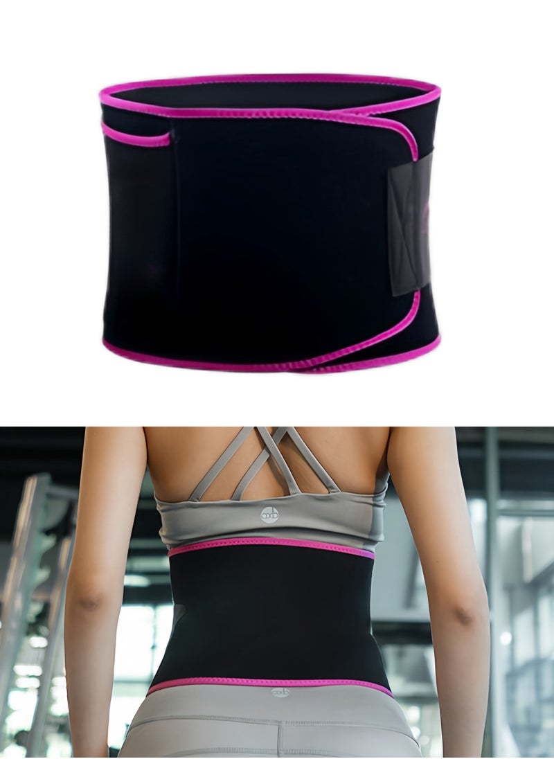 Generic - Gym Waist Support Belt for Weightlifting & Cross Training - Back Protection for Squats, Running, Basketball & Cycling (Pink) - Adjustable & Breathable for Men & Women - Image 1