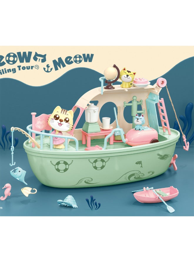 ألعاب لعب الأطفال Jialecheng Meow Meow سفينة شراعية تلعب الأجهزة المنزلية ألعاب بالجملة-اللون: 089Ｃ4 - Image 4