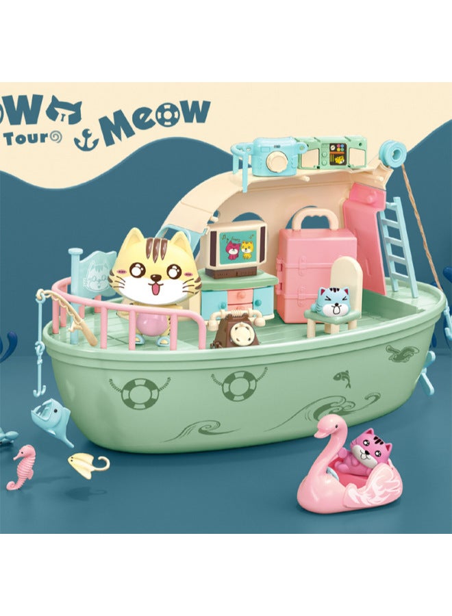 ألعاب لعب الأطفال Jialecheng Meow Meow سفينة شراعية تلعب الأجهزة المنزلية ألعاب بالجملة-اللون: 089Ｃ4 - Image 5