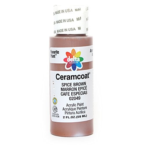 Delta Creative Ceramcoat Acrylic Paint in Assorted Colors (2 Ounce), Spice Brown - Image 1