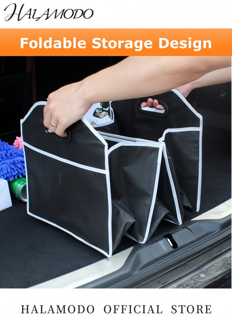 Halamodo Car Trunk Organizer with Large Capacity Collapsible Multi Compartment SUV Organizer Foldable Storage for Car Accessories for Women Men - Image 5