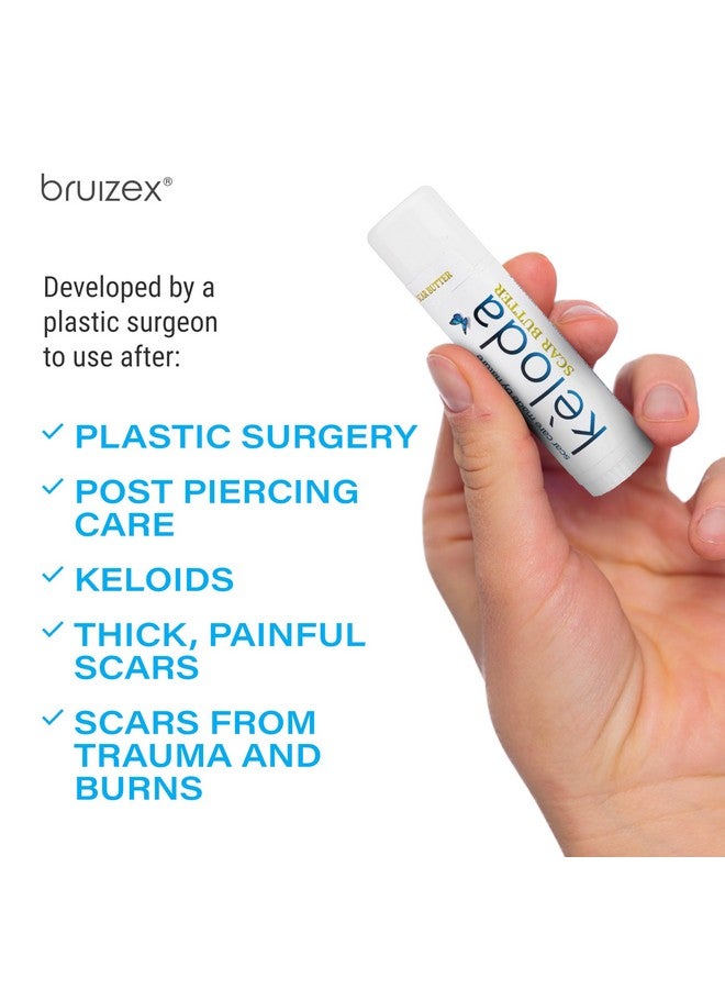 Bruizex Keloid Scar Care Butter Stick, Scars & Keloids Treatment Balm, For Surgical Scars & Keloids From Piercings, Stretch Marks, Acne, With Anti-Scar Cocoa, Shea Butter, Coconut, & Jojoba Oils - Image 2