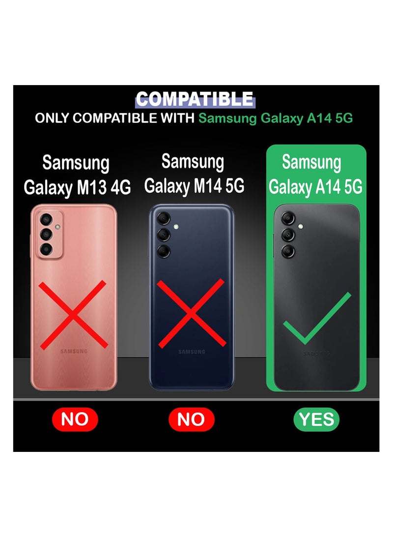 Soft Meterial Slim Transparent Mobile Phone Case For Samsung A14 5g , Shock Proof Back Cover, Full Body Coverage Lens Protection - Image 4