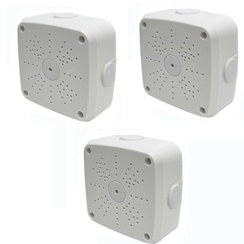 NVRTTRR Plastic Junction Box,Rainproof Dustproof, Junction Box, Universal Electrical Enclosure, Outdoor and Indoor Usage Project Box Security Camera Bracket (115 * 115 * 50mm-3Pack) - Image 1