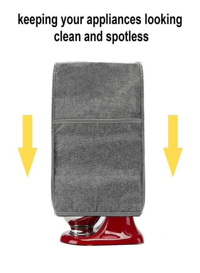 قيس غطاء KitchenAid لخلاط هاميلتون القائم سعة 6-8 كوارت، رمادي - Image 4