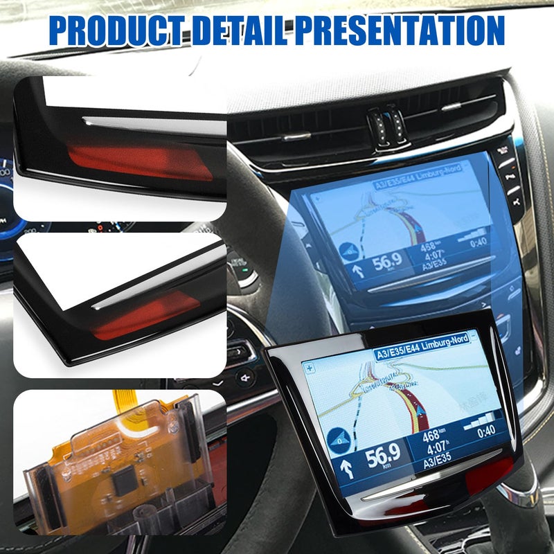 RANSOTO CUE Touch Screen Display Compatible with Cadillac ATS Escalade XTS SRX CTS CTS-V 2013 2014 2015 2016 2017 Digitizer Touch Sense with Trim Removal Tool Replaces 20867046 22912609 - Image 2
