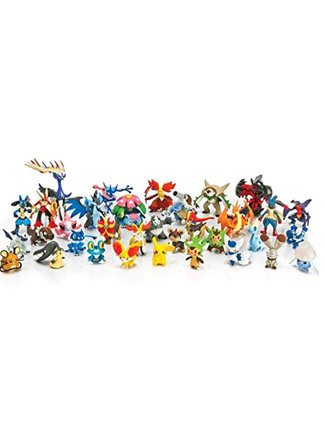 Pokemon 144-Piece Cute Mini Cartoon Monster Doll Ornament Set, Assorted Mini Anime Character Figurines, Durable Small Collectible Model Toys, Desktop Decoration, Birthday Party Favors and Educational Play Gifts for Kids Boys Girls - Image 3