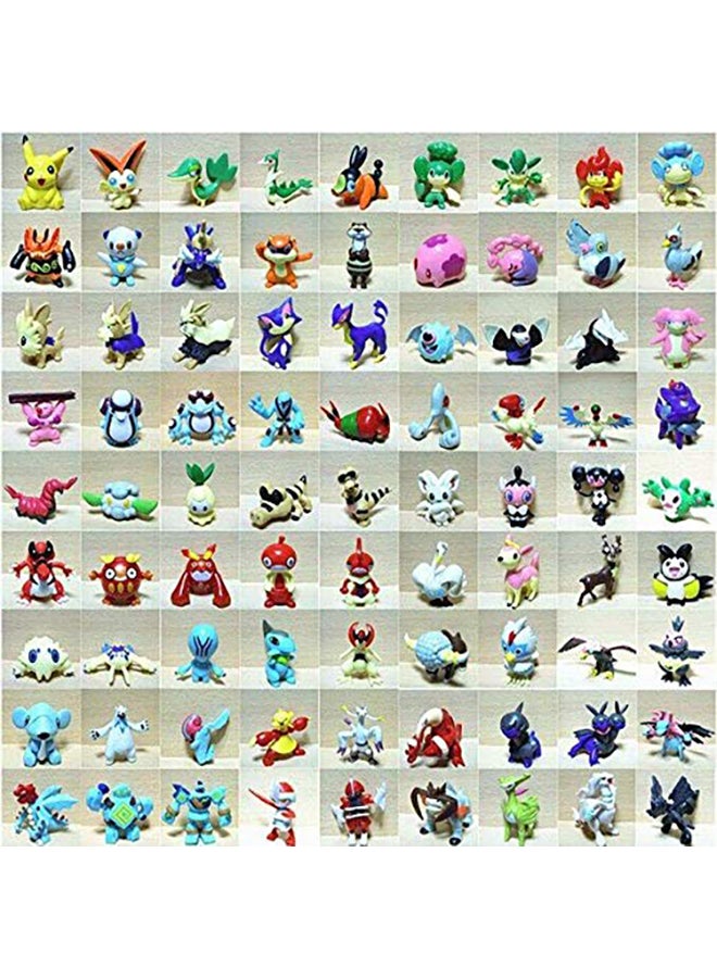 Pokemon 144-Piece Cute Mini Cartoon Monster Doll Ornament Set, Assorted Mini Anime Character Figurines, Durable Small Collectible Model Toys, Desktop Decoration, Birthday Party Favors and Educational Play Gifts for Kids Boys Girls - Image 4