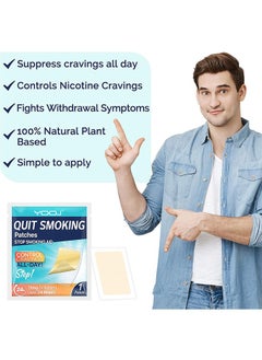 YOOJ Quit Smoking Patches，Quit Smoking Aid，Easy And Effective Smoking Cessation Stickers，30 Count Patches to Help Quit Smoking,Stop Smoking Aids That Work with 2 Week (21mg)  - Image 5