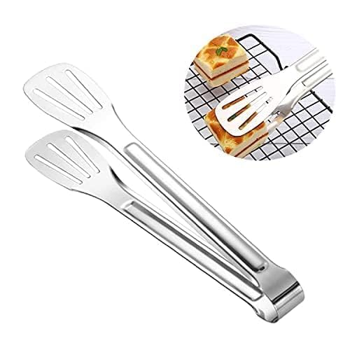 Freshome 13 Inch Tongs for Kitchen Stainless Steel Utility Frying, Cooking Serving Food Kitchen Grill Tongs - Ra052 - Image 5