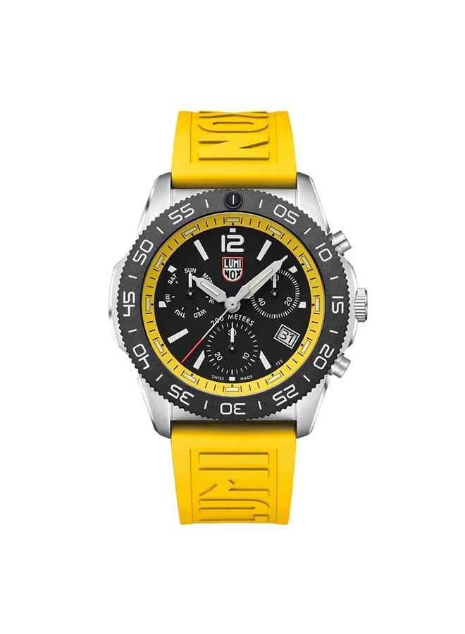 Luminox Men's Chronograph Round Shape Rubber Wrist Watch XS.3145 - 44 Mm