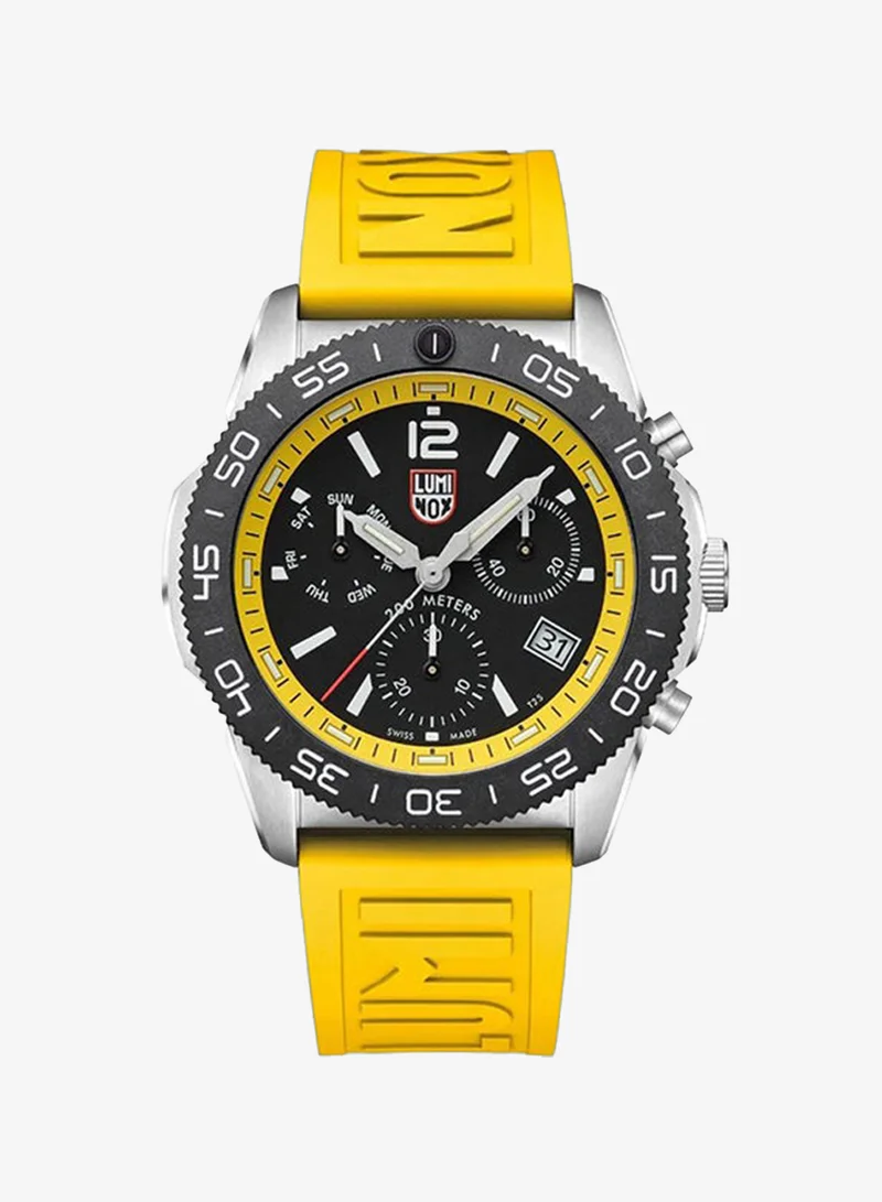 Luminox Men's Chronograph Round Shape Rubber Wrist Watch XS.3145 - 44 Mm