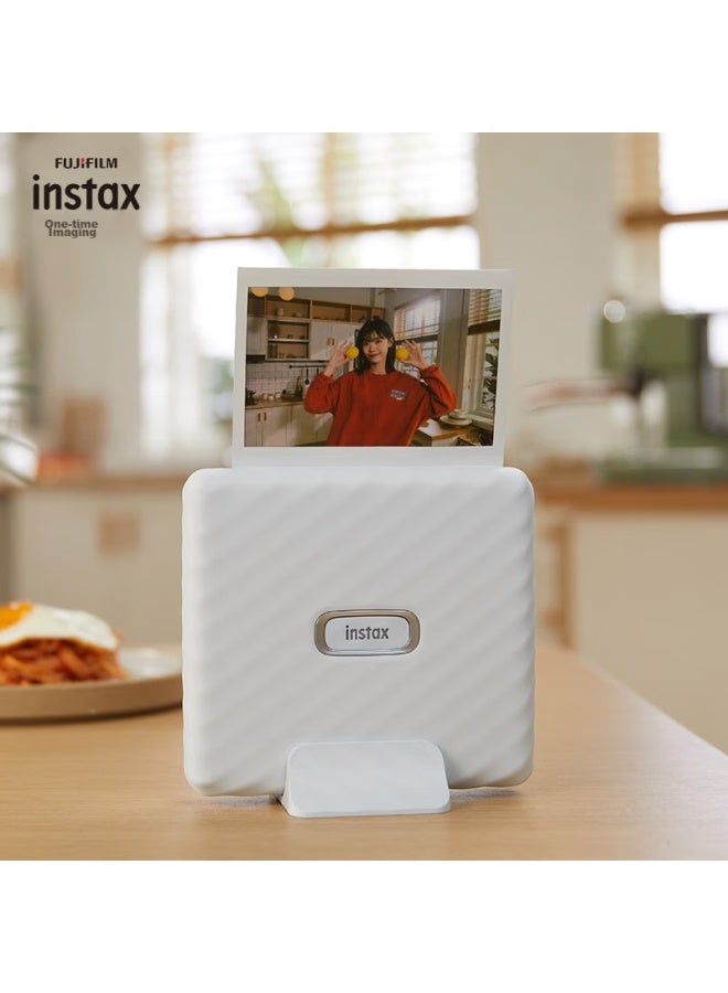 Instax Fuji Instax Link Wide Instant Camera, Smartphone Photo Printer Gray White, For Students And Home Use, Wide Format Double Pack Photo Paper Set - Image 1