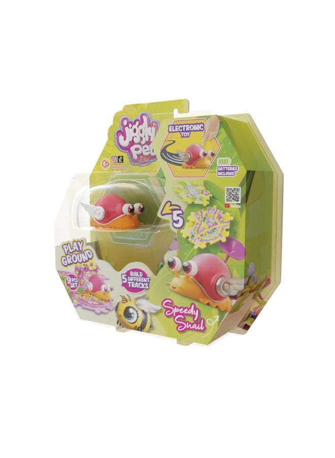 Jiggly Pets Jiggly Pets Bugs Snail Walking Toy (10 cm)  - Image 1