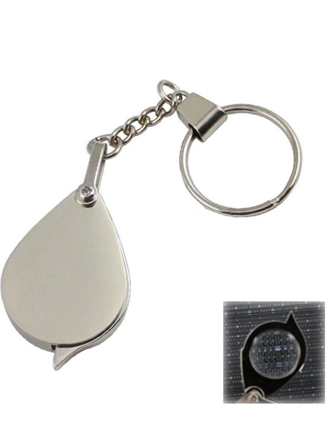 15X Mini Keychain Pocket Magnifier Portable Foldable Magnifying Glass for Reading Maps Labels Crafts Coins - Image 1