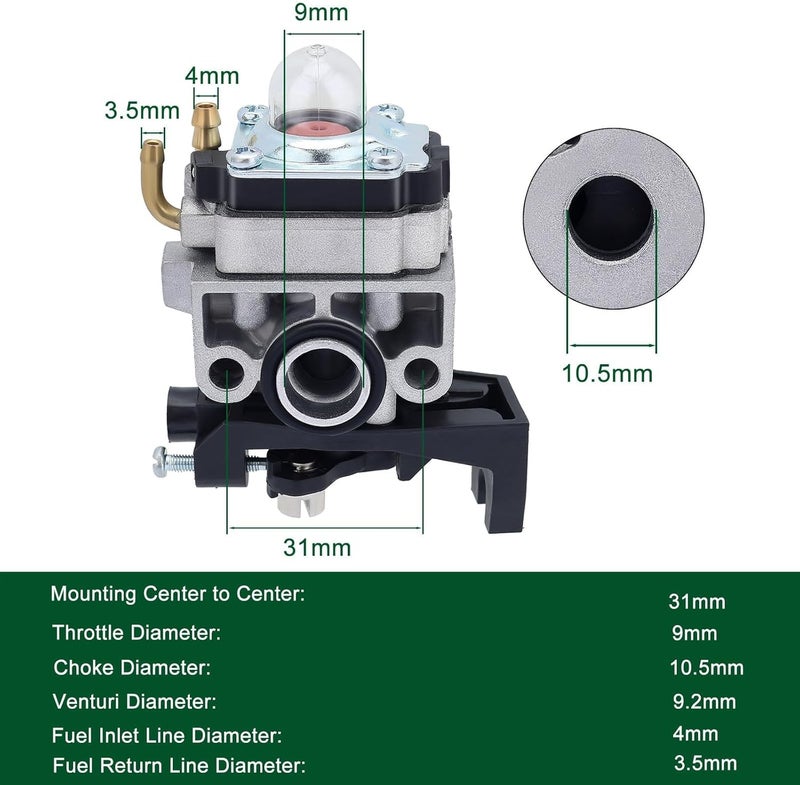 Venseri GX35 Carburetor for Honda GX25 GX25N GX25NT HHT35 String Trimmer FG110 FG110K1 HHT25S 4 Cycle Engine Replaces 16100-Z0Z-815 16100-Z0H-825 - Image 3