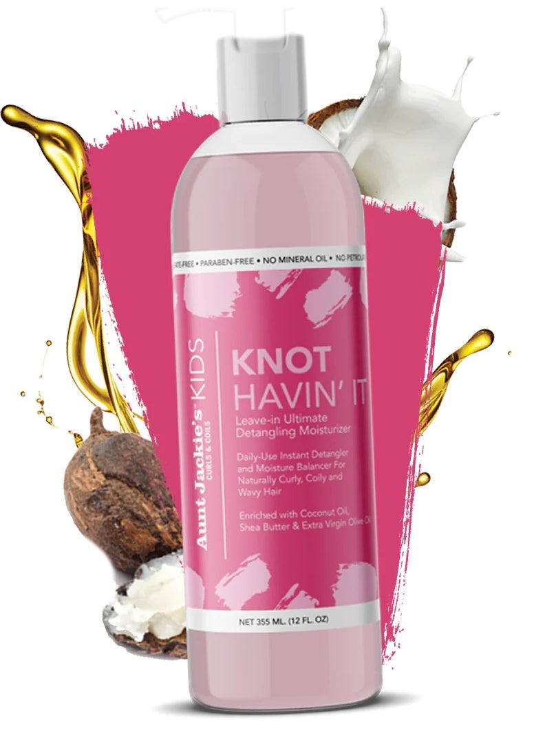 Aunt Jackie's Aunt Jackie's Curls & Coils Girls Knot Havin' It! Leave-In Ultimate Detangling Moisturizer 355ml  - Image 2