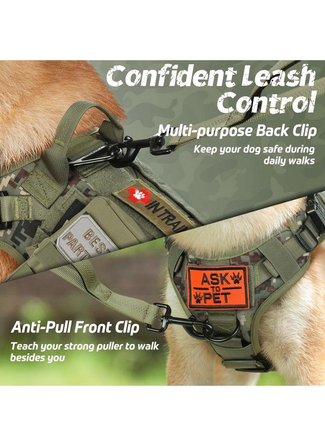 rabbitgoo Tactical Dog Harness for Large Dogs, Heavy Duty Dog Harness with Handle, No-Pull Service Dog Large Breed, Adjustable Military Dog Vest Harness for Training Hunting Walking, Green Camo, L - pzsku/Z37F24660A27F22D399C1Z/45/_/1737031974/c2eca6a7-76f7-4da6-89a1-3f112f4f943e