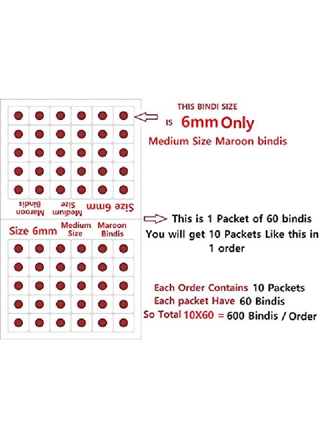 VAMA بنديس مارون عادي للنساء بحجم متوسط (حجم 6 مم، عبوة من 600 بنديس) - Image 3