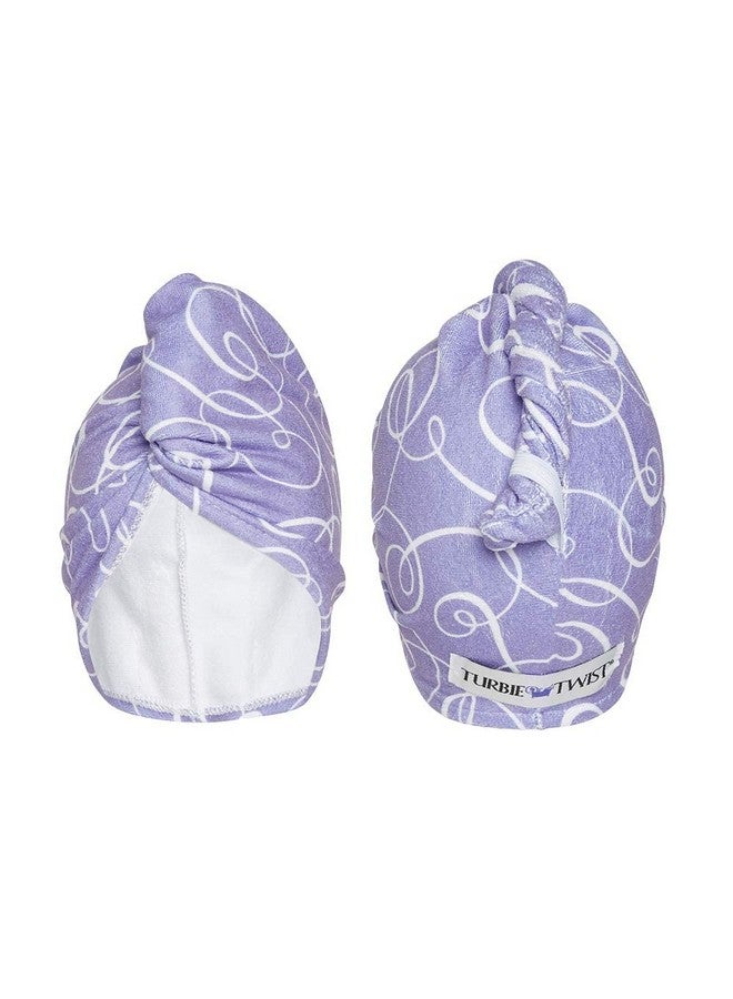 Turbie Twist Turbie Twist Microfiber Hair Towel Wrap for Women and Men | 2 Pack | Bathroom Essential Accessories | Quick Dry Hair Turban for Drying Curly, Long & Thick Hair (Purple Signature) - Image 2