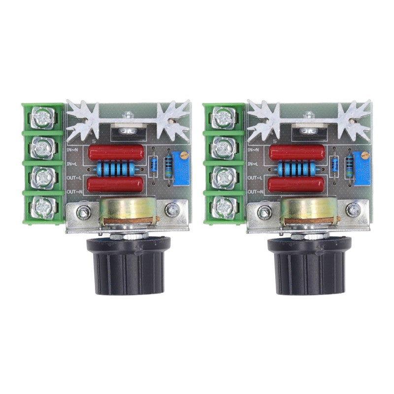 Voltage Regulator: AC 50-220V 25A 2000W - Peak Voltage Protection with Potentiometer for Home Appliance Speed, Brightness and Temperature Adjustment - Image 1