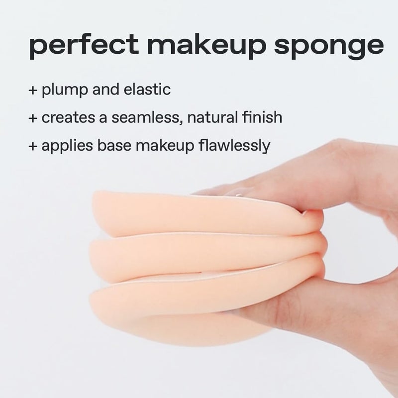 glow more mini cloud sponge 3EA | featuring skin-friendly rubycell | puff-shaped sponge that effortlessly simplifies makeup application, perfect makeup sponge for quick and even application, 0.06 lbs - Image 2