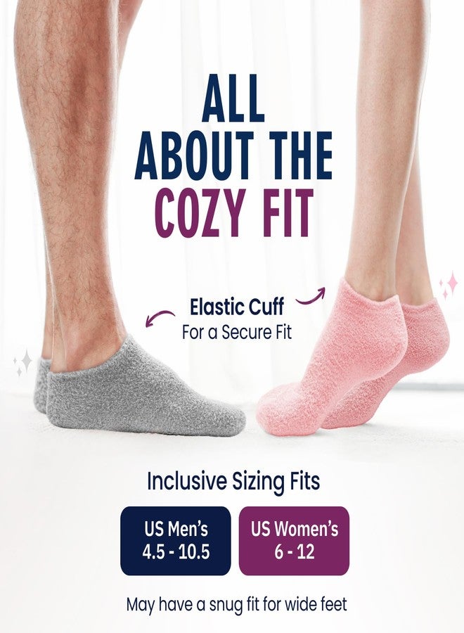 Dr. Frederick's Original Dr. Frederick’s Original Moisturizing Gel Socks for Men & Women – Dry Feet & Cracked Heel Treatment – Full Foot Gel Lining with Mango Butter, Shea Butter, Jojoba & Coconut Oil – Plush Pink - Image 5